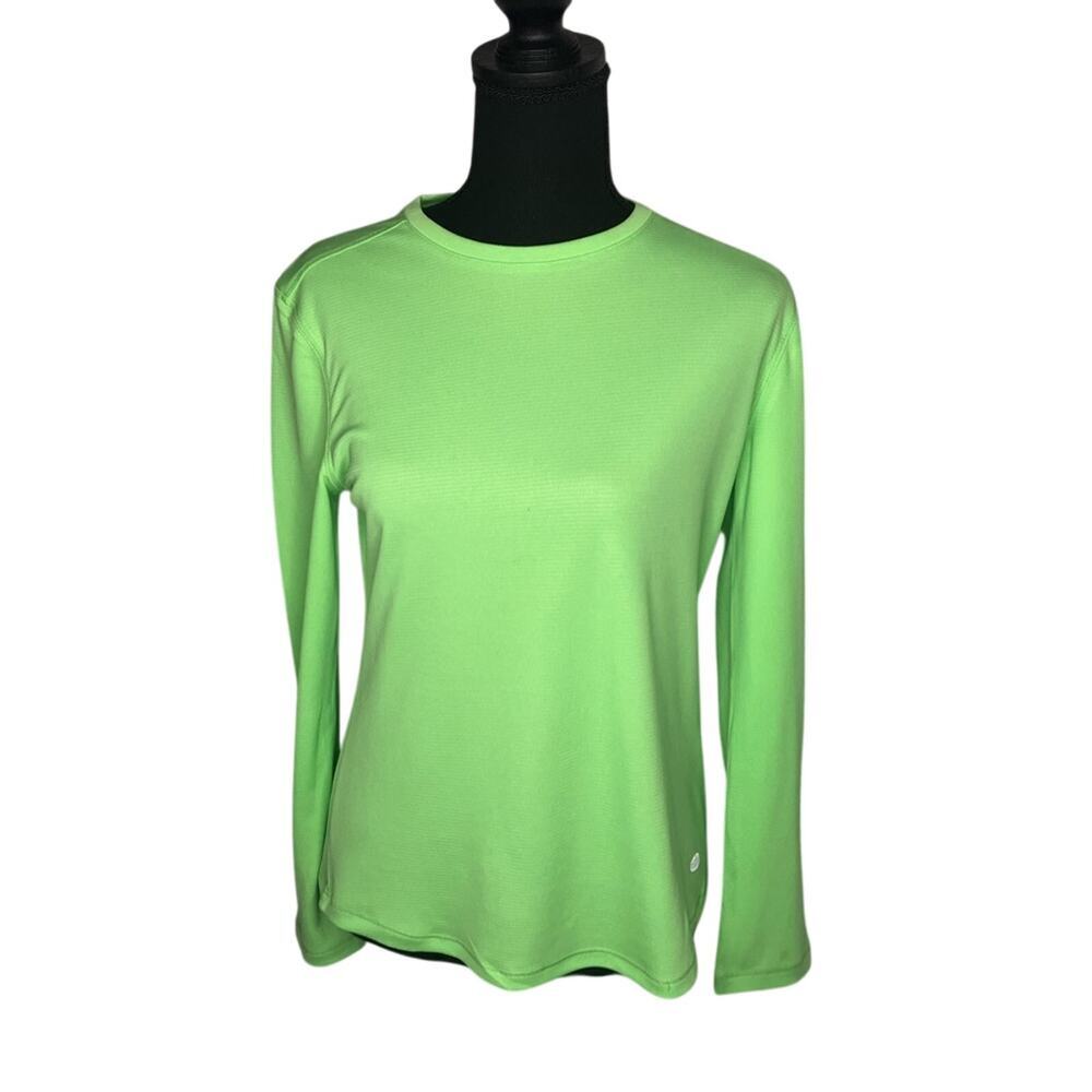 Reel Legends FREELINE Ladies S Long Sleeve Lime Green Shirt
